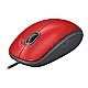 Logitech M110 Silent Maus rot