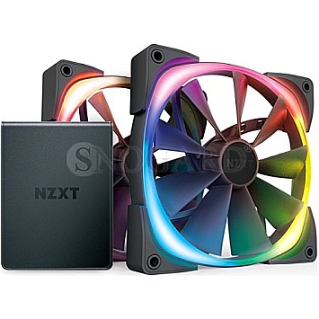 NZXT Aer RGB 2 Starter Kit 140mm 2er-Pack LED-Steuerung