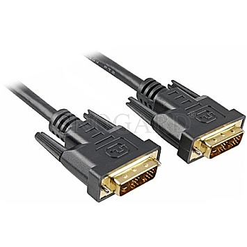 Sharkoon Single Link 2m Digital DVI-Kabel (18polig) schwarz