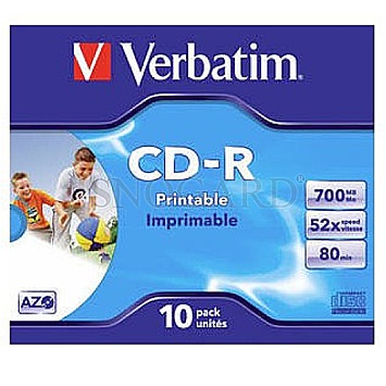 Verbatim CD-R 700MB 52x 10er JC Printable