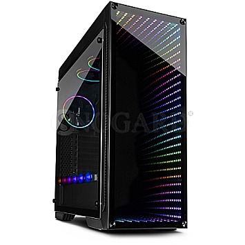 Inter-Tech X-908 Infini2 Window RGB Black