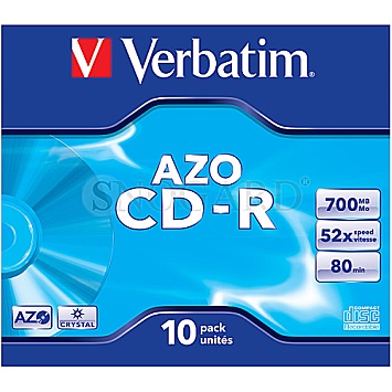 Verbatim CD-R 700MB 52X 10er JC Crystal