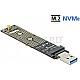 DeLOCK 64069 Konverter M.2 NVMe PCIe SSD auf USB-A 3.1