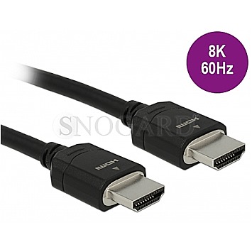 DeLOCK 85296 High Speed HDMI Kabel 48Gbps 8K 60Hz 5m schwarz