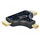 DeLOCK 64059 3in1 Monitoradapter mit HDMI/DP/miniDP auf HDMI 4K 60Hz schwarz