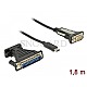 DeLOCK 62904 Adapter USB Type-C an Seriell DB9 RS-232 DB25 1.8m