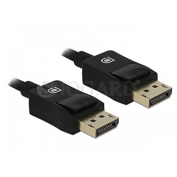 DeLOCK 85300 Koaxiales DisplayPort Kabel 8K 60Hz 1m schwarz