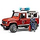 Bruder Land Rover Defender Feuerwehr rot
