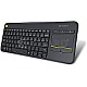 Logitech Wireless Touch Keyboard K400 Plus CH Schweizer Layout schwarz