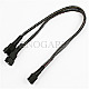 Nanoxia NXPWY30C PWM Y-Kabel 30cm carbon