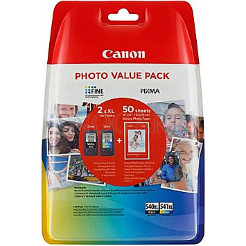 Canon PG-540 XL/CL-541 XL Schwarz/Farbe Photo Value Pack XL