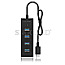 ICY BOX IB-HUB1409-C3 4 Port USB 3.0 Hub schwarz