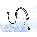 Inter-Tech 88885465 RGB Verteiler 2-fach 48cm schwarz