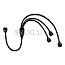 Inter-Tech 88885466 RGB Verteiler 3fach 48cm schwarz