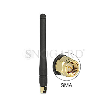 DeLOCK 88914 ISM Antenne 433MHz SMA 2.5 dBi omni flexibel schwarz