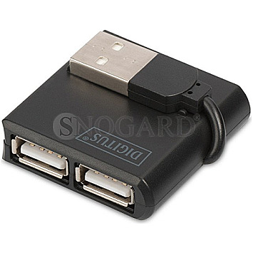 Digitus DA-70217 USB 2.0 High-Speed Hub 4-Port schwarz