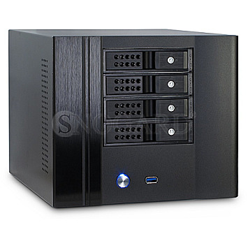 Inter-Tech SC-4004 SFF Mini-ITX FlexATX Hot Swap schwarz