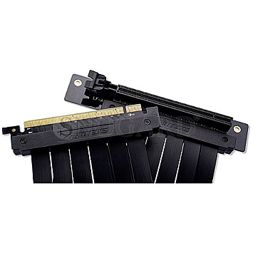 Phanteks PCIe 3.0 x16 Riser Kabel Premium 220cm gewinkelt schwarz