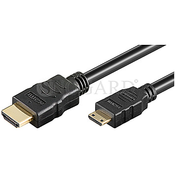 Goobay HDMI-A/HDMI-C Mini 19pin mit Ethernet 1.5m schwarz