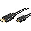 Goobay HDMI-A/HDMI-C Mini 19pin mit Ethernet 1.5m schwarz