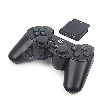 Gembird JPD-WDV-01 Wireless USB Gamepad PC/PS2/PS3 DualVibration schwarz