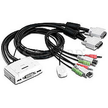 Trendnet TK-214i 2-port DVI Audio KVM Switch