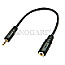 Lindy 35698 Audioadapterkabel 2.5mm/3.5mm 20cm schwarz