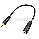 Lindy 35698 Audioadapterkabel 2.5mm/3.5mm 20cm schwarz