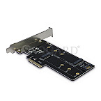 Inter-Tech Riser Card KT015 PCIe x4 -> M.2 + SATA->M.2