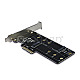 Inter-Tech Riser Card KT015 PCIe x4 -> M.2 + SATA->M.2