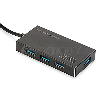 Digitus DA-70240-1 USB 3.0 Office Hub 4-Port Aluminium