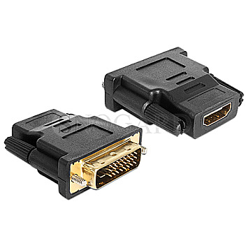 DeLOCK 65466 DVI-D Stecker auf HDMI Buchse Adapter schwarz