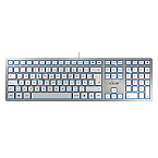 Cherry KC 6000 Slim UK-Layout QWERTY silber