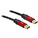 DeLOCK 82747 Premium USB-A 3.0 auf USB-A 3.0 5m schwarz/rot