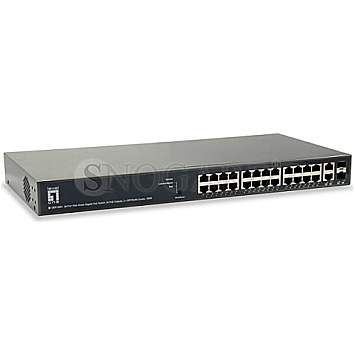 LevelOne GEP-2651 26-Port Rackmount Gigabit Switch 185W PoE+