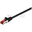 Goobay 95458 CAT6 S/FTP 25cm Patchkabel schwarz