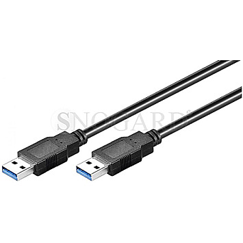 Goobay 93928 USB 3.0 A/A Kabel 1.8m schwarz