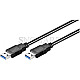 Goobay 93928 USB 3.0 A/A Kabel 1.8m schwarz