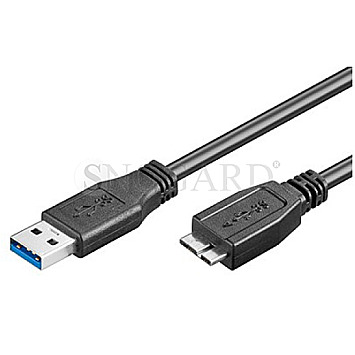 Goobay 95026 USB 3.0 A/Micro-B Kabel 1.8m schwarz