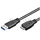 Goobay 95026 USB 3.0 A/Micro-B Kabel 1.8m schwarz