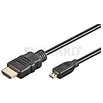 Goobay 31943 HDMI Kabel Typ-A/Micro-D 3m schwarz