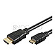 Goobay 31930 HDMI Kabel Typ-A/Mini-C 1m schwarz