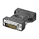 Goobay 69030 Adapter DVI (24+5) Stecker / VGA Buchse schwarz