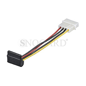 Goobay 93030 Power-Adapter 4pin Molex Stecker/15pin S-ATA gewinkelt