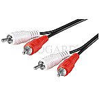 Goobay 50405 A/V Kabel 2x RCA Cinch-Stecker/2x Cinch-Stecker 1.5m schwarz