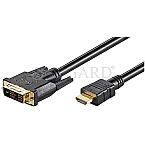 Goobay 51580 HDMI/DVI-D Kabel 2m schwarz