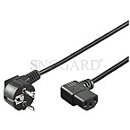 Goobay 50080 Netzkabel Schuko/C13 2m schwarz gewinkelt