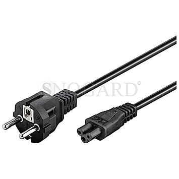 Goobay 93586 Netzkabel Euro/Doppelbuchse 1.8m schwarz