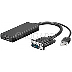 Goobay 67816 VGA/HDMI Adapterkabel 10cm schwarz