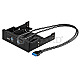 Goobay 95370 USB Frontpanel 3.5"/5.25" schwarz